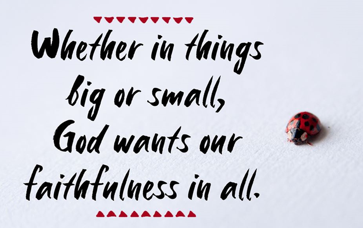 When We Do The Little Things Well